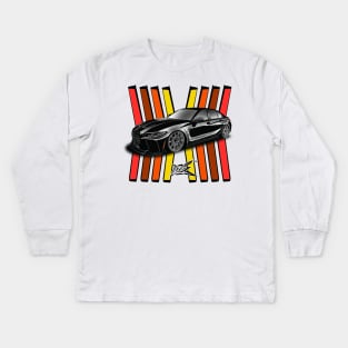 bmw m3 g80 black Kids Long Sleeve T-Shirt